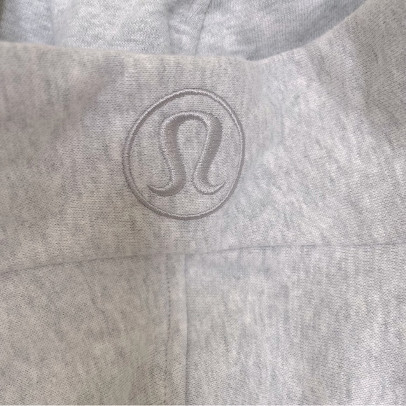 NWT Lululemon Scuba Oversized 1/2 Zip Hoodie Heathered Core Light Grey Size XS/S - Picture 6 of 9